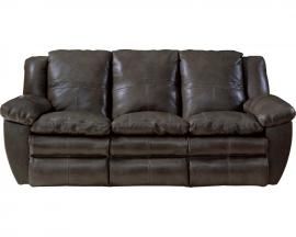 Aria Chocolate Collection 4191 by Catnapper Italian Leather Reclining Sofa
